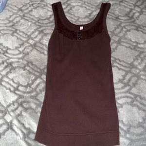 Steve brown see through lace top with button detailing size S like nwot!